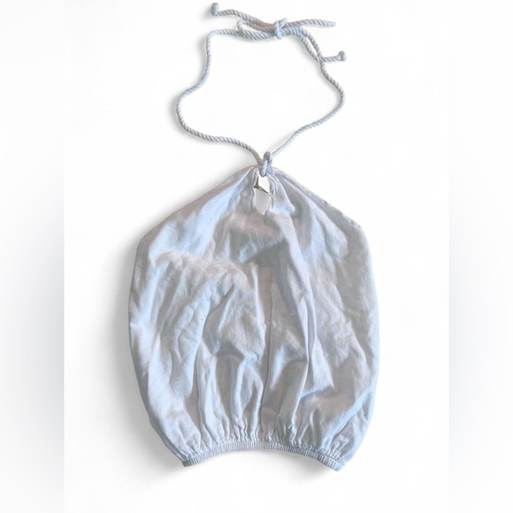 Blanco by Nature Halter Top & Pant 2 Piece Set Women's Size Large Cotton Boho - Picture 1 of 7